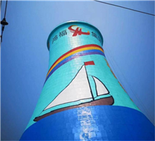 煙囪防腐_維修_刷航標(biāo)_美化_加固_刷色環(huán) 煙囪防腐